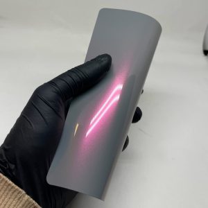 WunderVinyl Super Gloss+ Candy Flip Grey to Purple car wrap