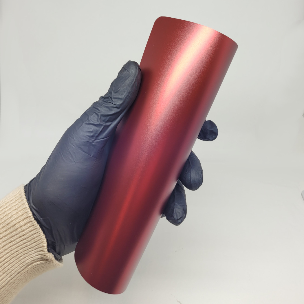 WunderVinyl Matte Chrome Red LT car wrap