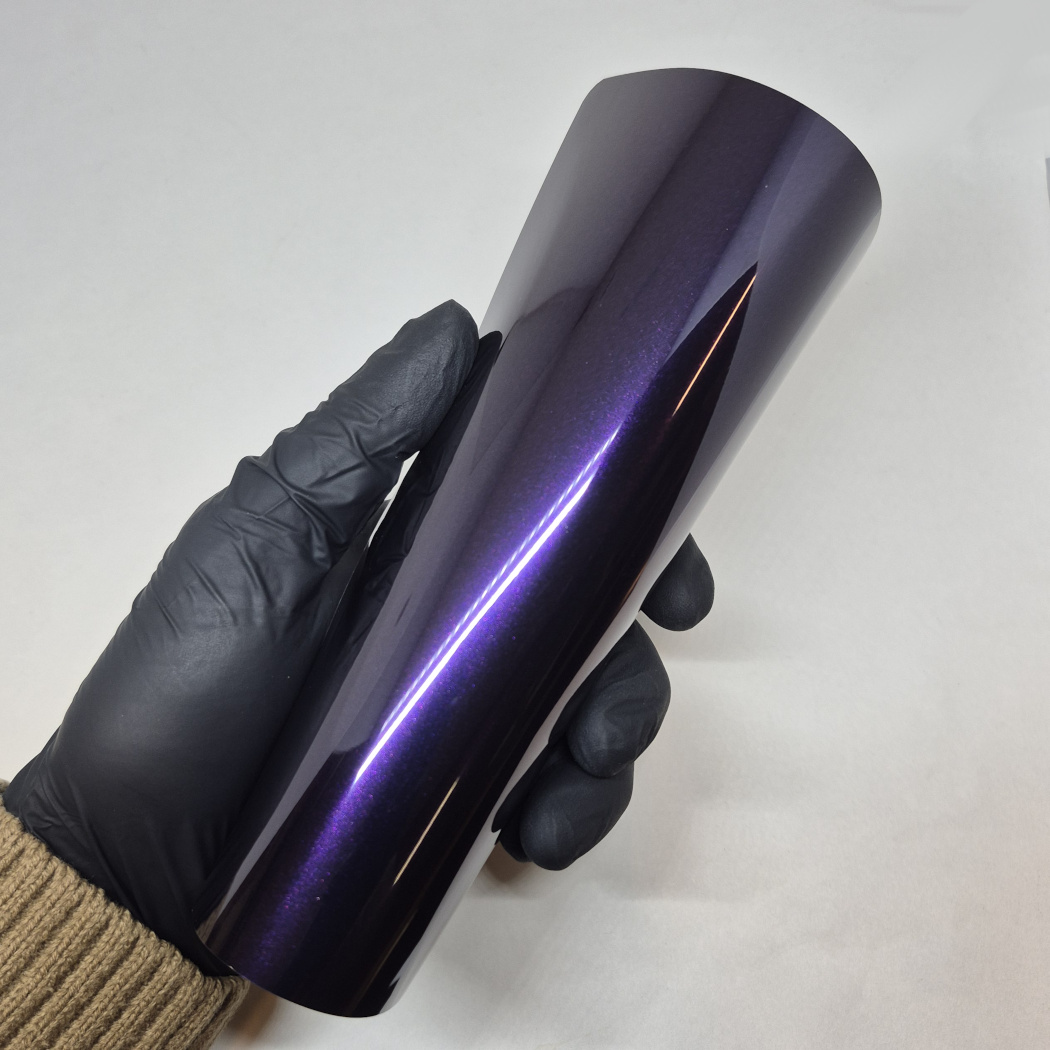 WunderVinyl Super Gloss+ Metallic Midnight Purple LT car wrap
