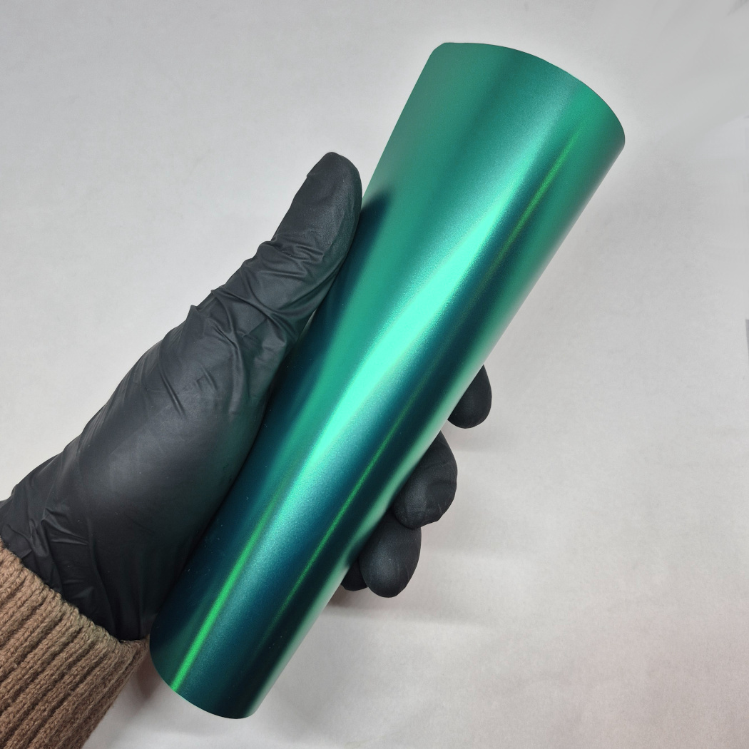 WunderVinyl Matte Chrome Quantum Leaf LT car wrap