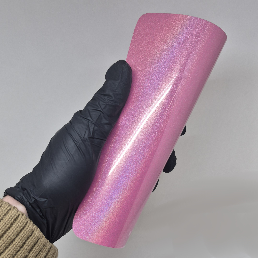 WunderVinyl Super Gloss+ Laser Pompadour Pink wrapping film