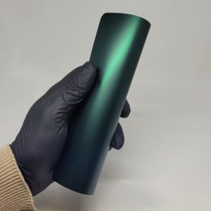 WunderVinyl Matte Chrome Venom Green LT car wrap