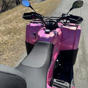 ATV Wrapped with WunderVinyl SG+ Laser Pompadour Pink LT